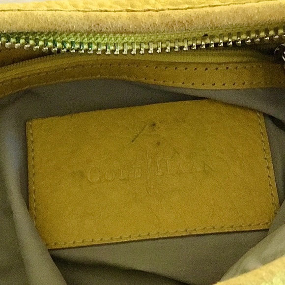 Cole Haan Well loved shoulder bag/ medium tote. Very Well loved. Yellow - Picture 6 of 6